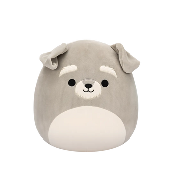 Squishmallows Shaun lo schnauzer grigio, 30 cm