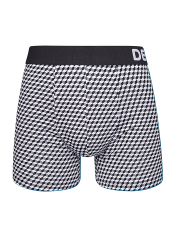 Boxer aderenti da uomo stampati bianco e nero