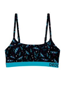 Bralette da donna in modal Libellule di notte