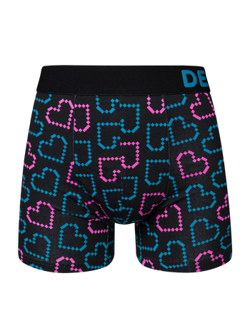 Boxer aderenti da uomo Buonumore Cuori pixelati