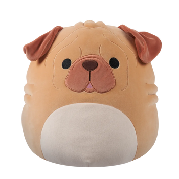 Squishmallows Morton lo shar pei marrone, 30 cm