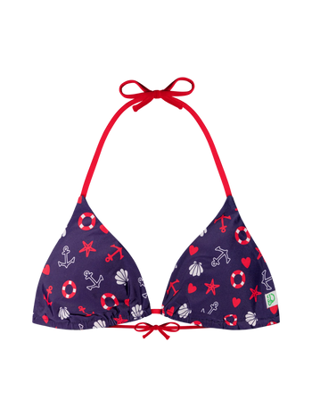 Top bikini a triangolo Buonumore Spirito marinaro