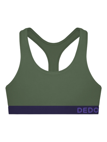 Bralette da donna verde scuro