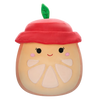 Squishmallows Celia la fetta d’arancia con cappello rosso, 30 cm