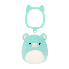 Portachiavi Squishmallows Belinda l'orso azzurro, 9 cm