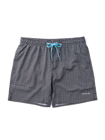 Pantaloncini da bagno Buonumore da uomo Geometria grigia