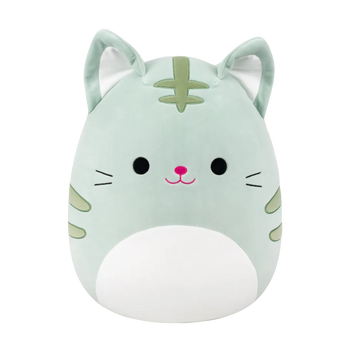 Squishmallows Chase il gatto soriano verde chiaro, 35 cm