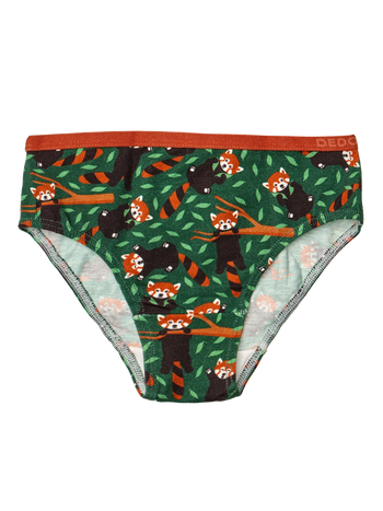 Slip Buonumore da bambina Panda rosso