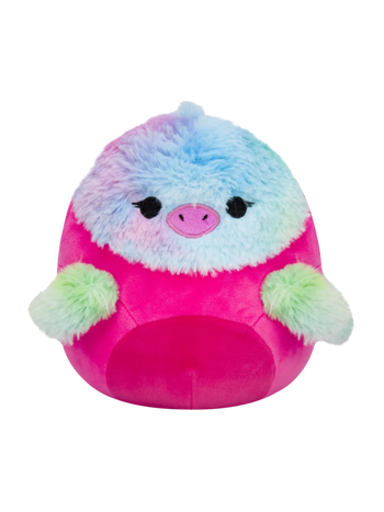 SQUISHMALLOWS Abilene il soffice pappagallo rosa, dimensioni: 20 cm