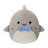 Squishmallows Gordon, lo squalo grigio con papillon blu, 20 cm