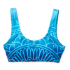 Top bikini sportivo Buonumore Mandala acqua