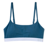 Bralette da donna in modal blu tè scuro