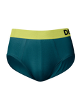 Slip da uomo foglia di tè e giallo limone