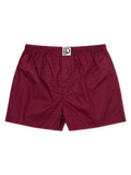 Boxer da uomo con fantasia blu e rossa
