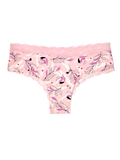 Slip da donna con inserti in pizzo Brezza rosa