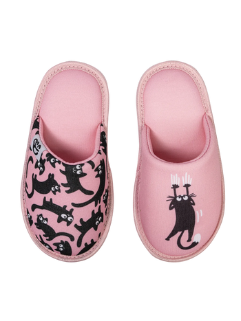 Pantofole da bambino Buonumore Gatti rosa