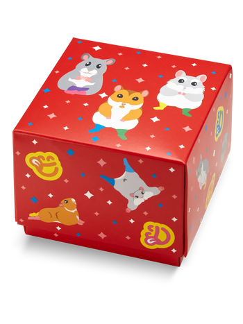 Confezione regalo quadrata Criceti ballerini