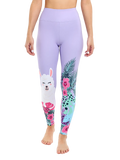 Leggings da palestra Buonumore Lama e fiori