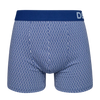 Boxer aderenti da uomo stampati blu e grigio