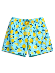 Pantaloncini da bagno Buonumore da uomo Limoni estivi