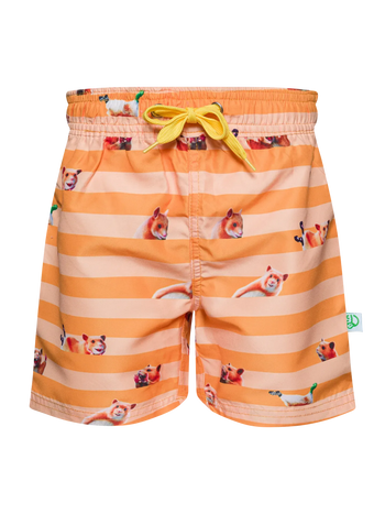 Pantaloncini da bagno Buonumore da bambino Criceto e righe