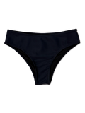 Slip bikini a vita media nero intenso