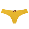 Slip brasiliano da donna giallo senape