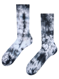 Calzini a coste nero tie-dye