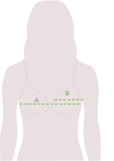 Top bikini con ferretto da donna